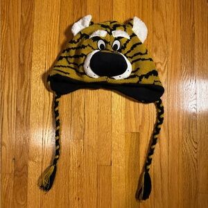 Zoozats Mizzou Tiger Beanie Ear Flaps + Tassels